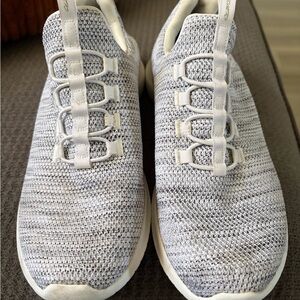 Sketchers Air-Cooled Memory Foam Gray Knit Sneakers